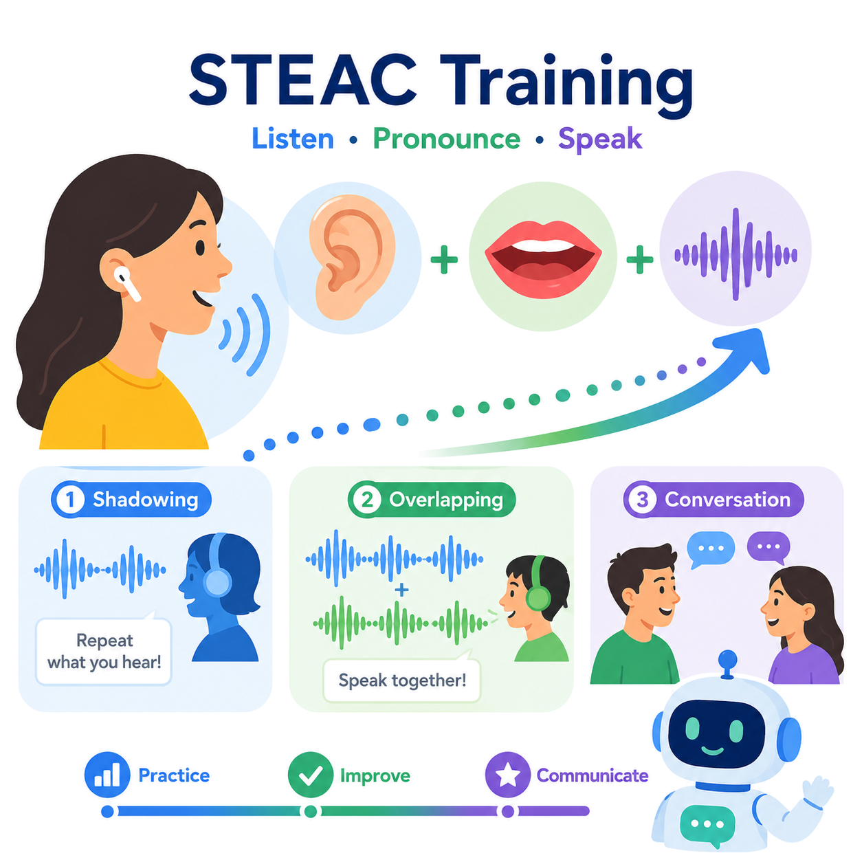 聴取力&発音力強化 in STEAC